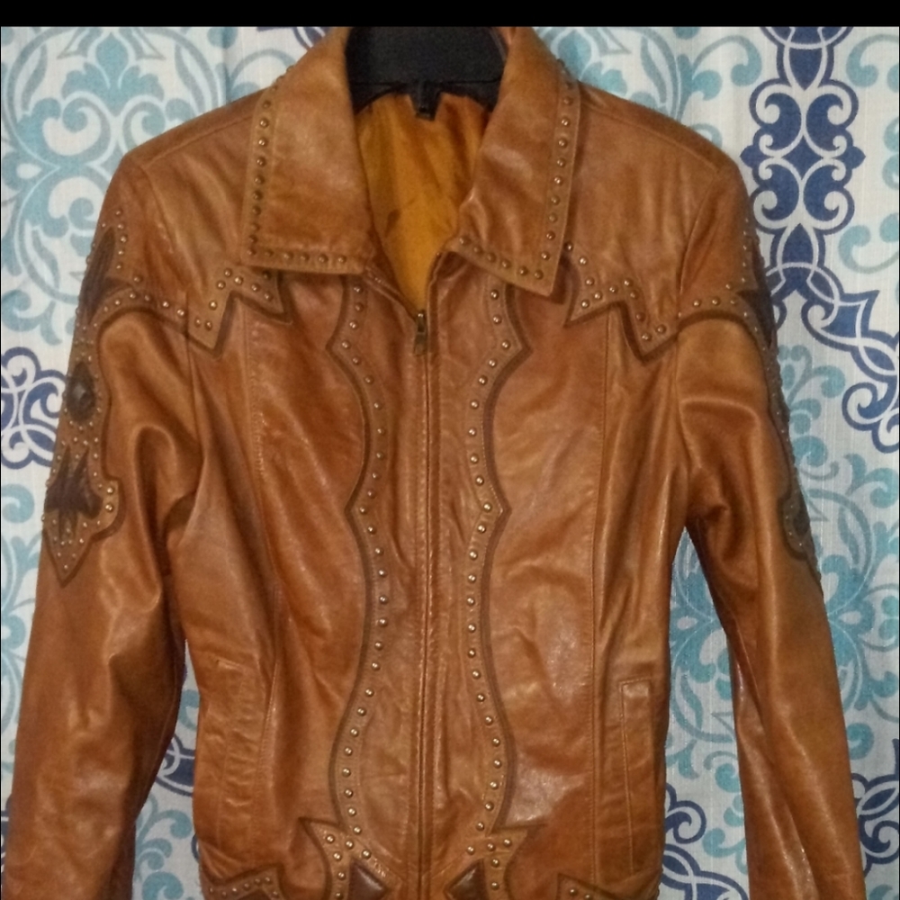 Reba studded country/western/ motorcycle jacket